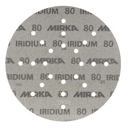 Шлиф мат на бум основе липучка IRIDIUM 225мм 24 отв P80 MIRKA 2468002580