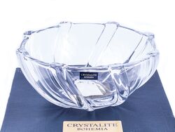 Салатник стеклянный "INFINITI" 19 см Crystalite Bohemia
