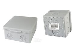 Распаячная коробка ОП 80х80х50мм, крышка, IP54, 7вх., без гермовводов, инд. штрихкод TDM SQ1401-0822
