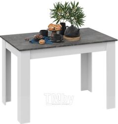 Обеденный стол ТриЯ Промо тип 2 (белый/ателье темный)