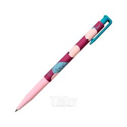 Ручка шарик/автомат "Simple" 0,7 мм, пласт., розовый, стерж. синий Be Smart BSBP003-06-case