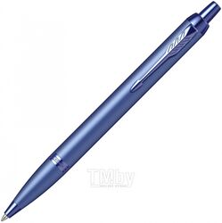 Ручка шарик/автомат "IM Monochrome K328 Blue PVD" 1 мм, метал., подарочн. упак., синий, стерж. синий Parker 2172966
