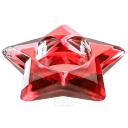 Подсвечник стекл., 11 см "Звезда AUENTICO" упак., красный Glaskoch 39965