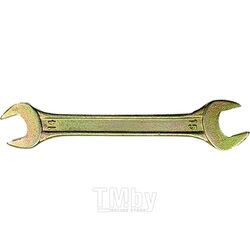 Ключ рожковый, 14 х 15 мм, желтый цинк СИБРТЕХ 14308