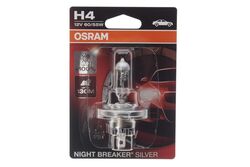 Лампа галогенная блистер 1шт 12V 60/55W H4 NIGHT BREAKER SILVER на 100% больше света на дороге OSRAM 64193NBS-01B