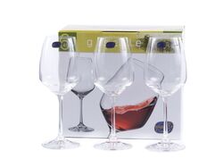 Набор бокалов для вина стеклянных "Giselle" 6 шт. 455 мл Crystalex