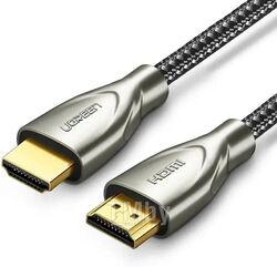 Кабель UGREEN HDMI Carbon Fiber Zinc Alloy Cable 8m HD131 (Gray) 50111
