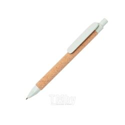 Ручка шарик/автомат "Write" 1,0 мм, пробка, эко, коричневый/зеленый, стерж. синий Xindao
