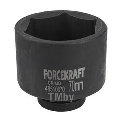 Головка ударная глубокая 1", 70мм (6гр) FORCEKRAFT FK-48510070