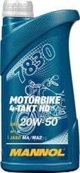Моторное масло Mannol 4-Takt Motorbike HD 20W50 / MN7830-1 (1л)
