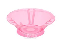 Тарелка глубокая пластмассовая детская розовая 300 мл на присоске Kidfinity 431311805