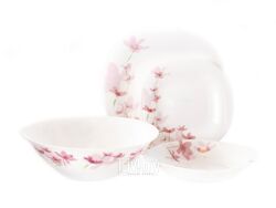 Набор посуды стеклокерамической "neo carine cherry blossom" 19 пр.: 18 тарелок, салатник Luminarc V3882