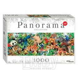 Пазл 1000 эл. Panorama "Мир животных", 340х1000, 7+ Степ Пазл 79402