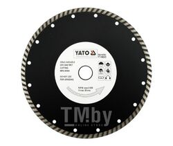 Круг алмазный 230x22,2мм (турбо) Yato YT-6025