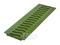 Решетка 100 пластиковая Волна (зеленый папоротник), РБ (Пластиковая решетка STANDART Волна имеет длину 0,5 м., необходимо 2 шт на лоток.) (ecoteck)