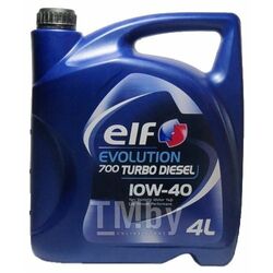 Масло моторное ELF Evolution 700 Turbo Diesel 10W40 SN (5L) ЗАМЕНЕНО НА 214121 API SL/CF ACEA A3/B4VW 505.00MB 229.1RENAULT Diesel ELF 201553