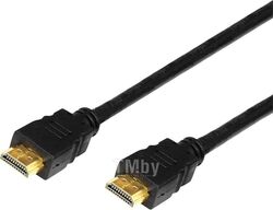 Шнур HDMI - HDMI без фильтров, длина 1,5 метра, (GOLD) (PE пакет) PROconnect