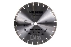 Диск алмазный по железобетону Hilberg серия Hard Materials Laser 350x10x25.4/12 mm HM108