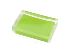 Подставка для мыла полирезин "Colours Green" 11*7*3 см (арт. 22280305, код 224169)