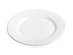 Тарелка обеденная керамическая, 241 мм, круглая, серия Лапсеки, белая, PERFECTO LINEA