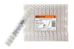 Зажим винтовой ЗВИ-60 полипропилен 2,5-16мм2 12пар 100С белый (индивидуальная упаковка) TDM SQ0510-0046