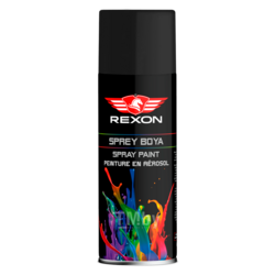 Аэрозольная краска Rexon Rally черная глянцевая 500 мл