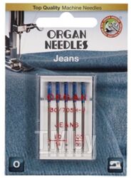 Набор игл для швейной машины Organ 5/90-100 (для джинсовой ткани)