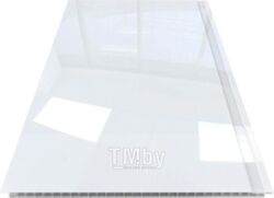 Панель ПВХ STELLA Slim Premium Белый Лак (2700x250x5мм)