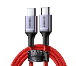 Кабель UGREEN USB 2.0 Type C Male to Male Cable Aluminum Nickel Plating 1m US294 (Red) (60186)