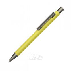 Ручка шарик/автомат "Straight Gum" 1,0 мм, метал., софт., желтый/антрацит, стерж. синий UMA 0-9450 GUM 58-0100