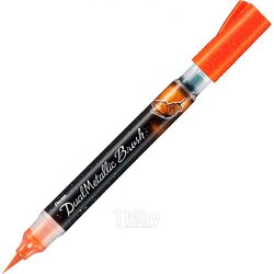Маркер-кисть "Dual Metallic Brush" оранжевый металлик Pentel XGFH-DFX