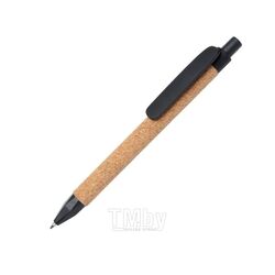 Ручка шарик/автомат "Write" 1,0 мм, пробка, эко, коричневый/черный, стерж. синий Xindao P610.981