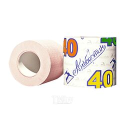 Бумага туалетная со втулкой, 40м Альбертин 16С9705