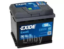 Аккумулятор Excell 50Ah 450A (R +) 207x175x190 mm EXIDE EB500