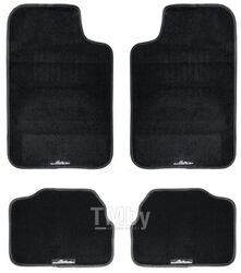 Ковры ковролиновые в салон автомобиля универсальные, комплект из 4х ковров, цвет - черный ACMCM05