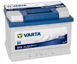 Аккумуляторная батарея VARTA BLUE DYNAMIC 19.5/17.9 рус 74Ah 680A 278/175/190 574013068