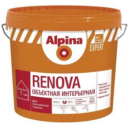 Краска для внутренних работ Alpina EXPERT Renova, 15л
