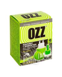 Электрофумигатор OZZ Standart с жидкостью для уничтожения комаров 45 ночей