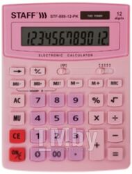 Калькулятор Staff STF-888-12-PK (розовый)