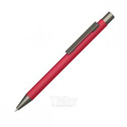 Ручка шарик/автомат "Straight Gum" 1,0 мм, метал., софт., красный/антрацит, стерж. синий UMA 0-9450 GUM 58-1807
