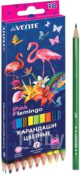 Набор цветных карандашей deVente Flamingo 2М / 5023002 (18цв)