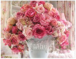 Набор алмазной вышивки Mazari Розовые цветы / M-11505