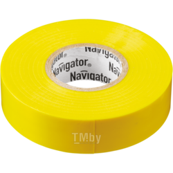 Изолента Navigator NIT-B15-20/Y, жёлтая