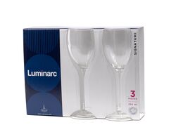 Набор бокалов для вина стеклянных "Signature" 3 шт. 250 мл Luminarc