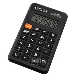 Калькулятор LC-310NR 8 разр., 114*69*14 (карманный), черный Citizen LC-310NR