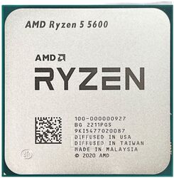 Процессор AMD Ryzen 5 5600 (Oem) (100-000000927) (4.4/3.5GHz, 6 ядер, 32MB, 65W, AM4)