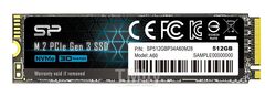 Накопитель SSD Silicon Power P34A60 512GB (SP512GBP34A60M28) (M.2, PCI Express 3.0 x4, 3D TLC NAND, скорость чтения/записи: 2200/1600MB/s)