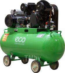 Компрессор ECO AE-1005-B1 (380 л/мин, 8 атм, ременной, масляный, ресив. 100 л, 220 В, 2.20 кВт)