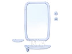Набор для ванной Optima (Оптима), светло-голубой, BEROSSI (Изделие из пластмассы. Размер зеркало 346 х 515 мм)