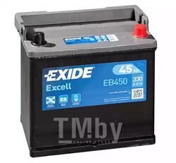 Аккумулятор EXIDE EXCELL 12V 45AH 330A ETN 0(R+) B1 218x133x223mm 11.9kg